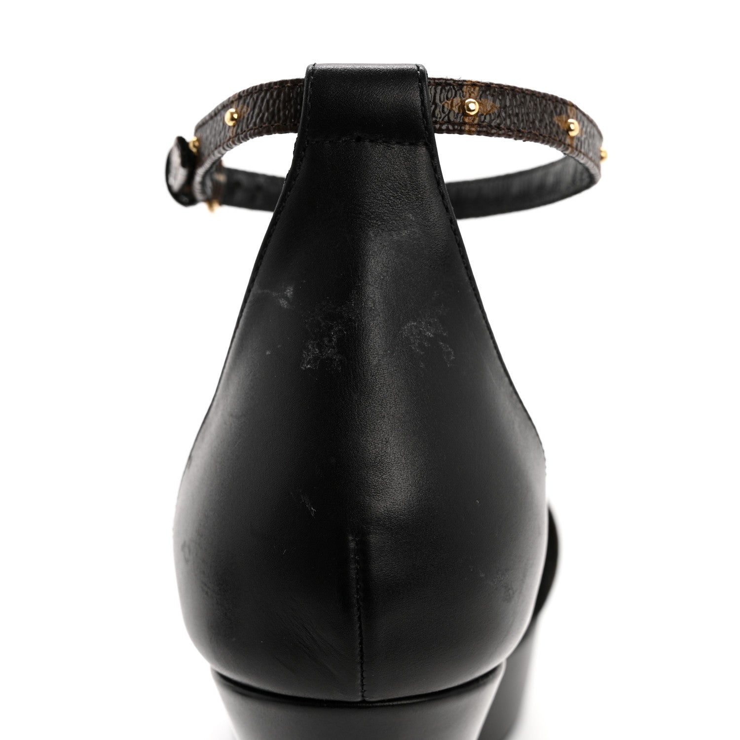 Louis Vuitton Patent Monogram Afterglow Platform Sandals 40 Black 9 of 9