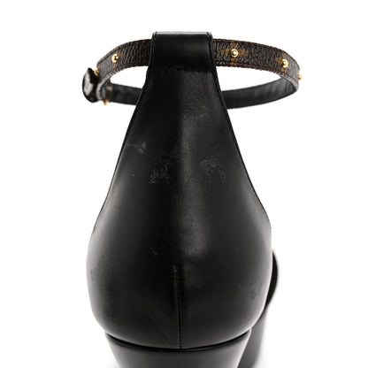 Louis Vuitton Patent Monogram Afterglow Platform Sandals 40 Black 9 of 9