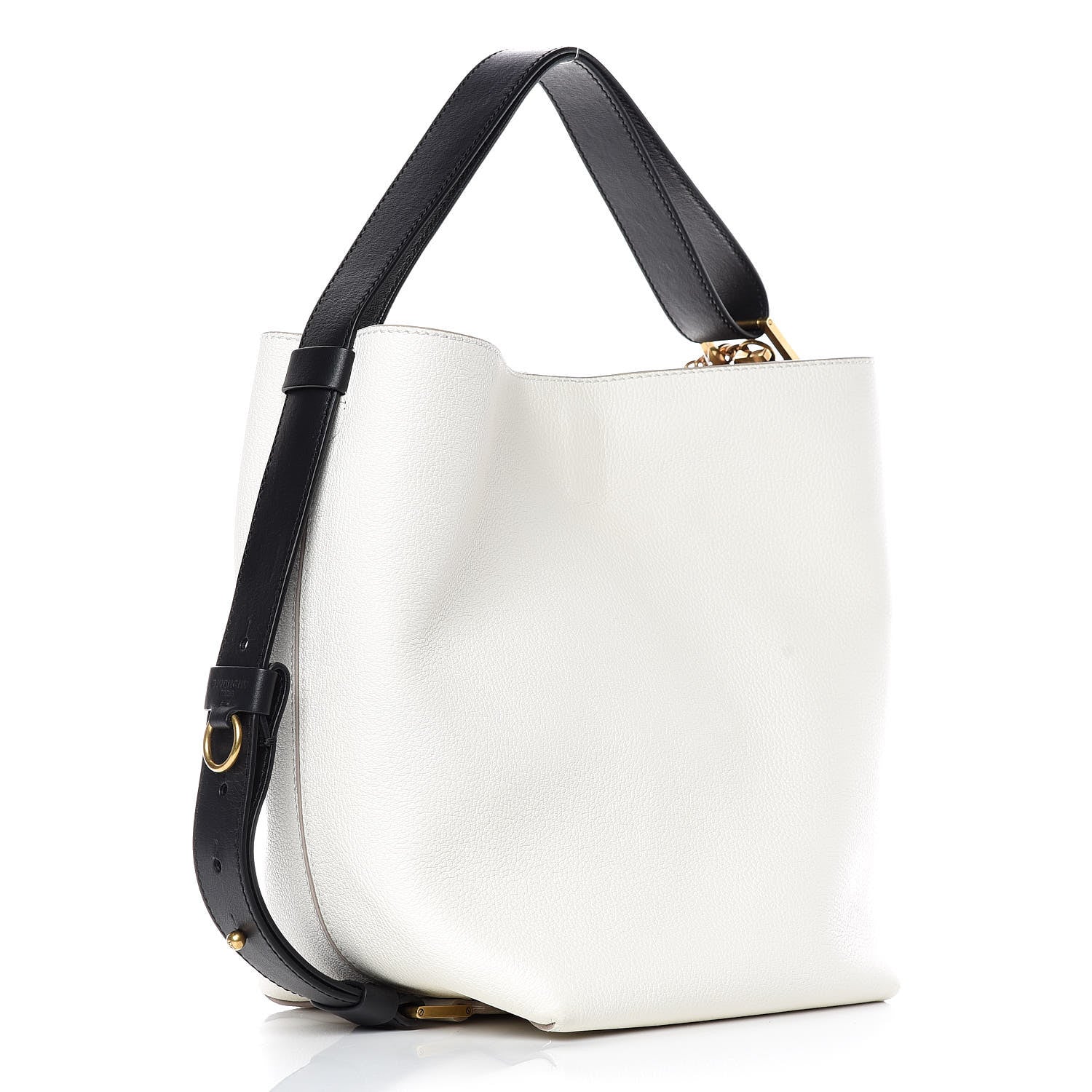 Givenchy Grained Calfskin Medium GV Bucket Bag White 3 of 8