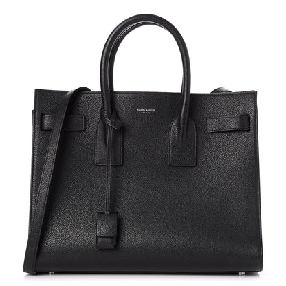 Saint Laurent Grained Calfskin Small Sac De Jour Black 1 of 7