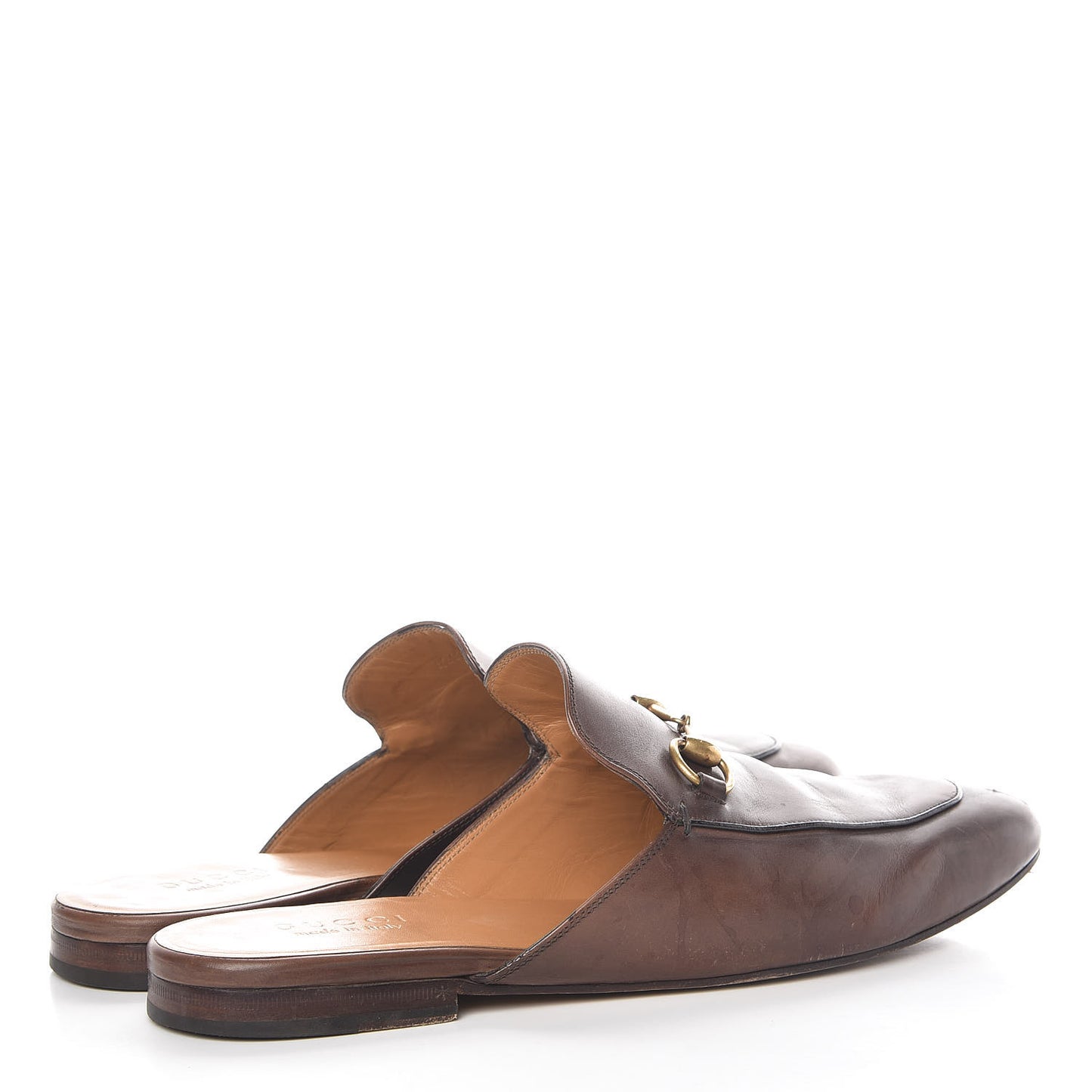 Calfskin Mens Princetown Slippers 11 Fondente Brown