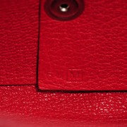 Hermes Chevre Mysore Calvi Card Case Rouge Garance 6 of 16