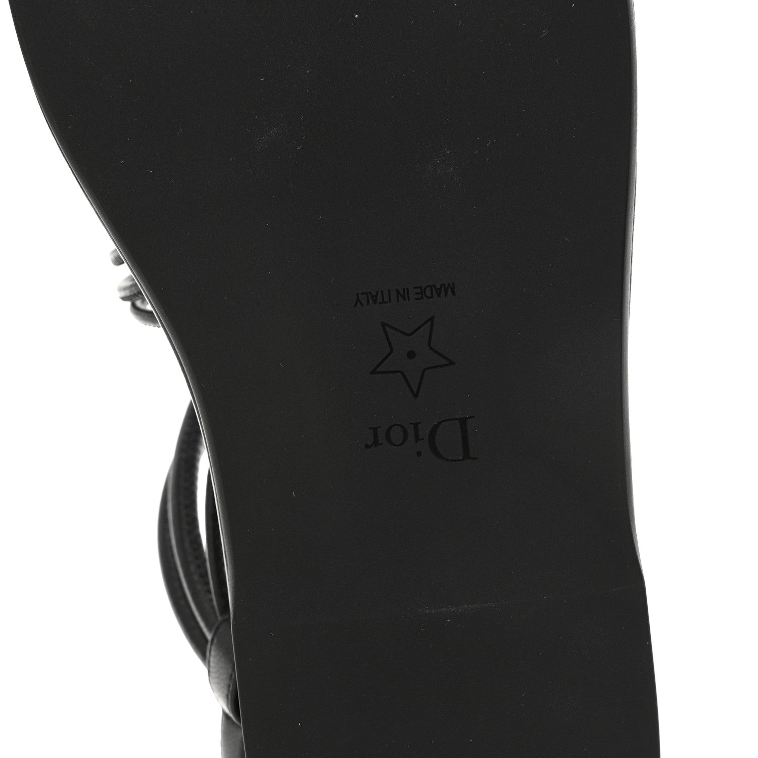 Christian Dior Lambskin Dioriviera D-Sand Sandals 36 Black 7 of 10