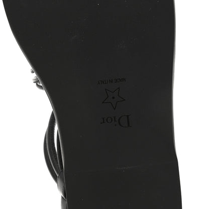 Christian Dior Lambskin Dioriviera D-Sand Sandals 36 Black 7 of 10