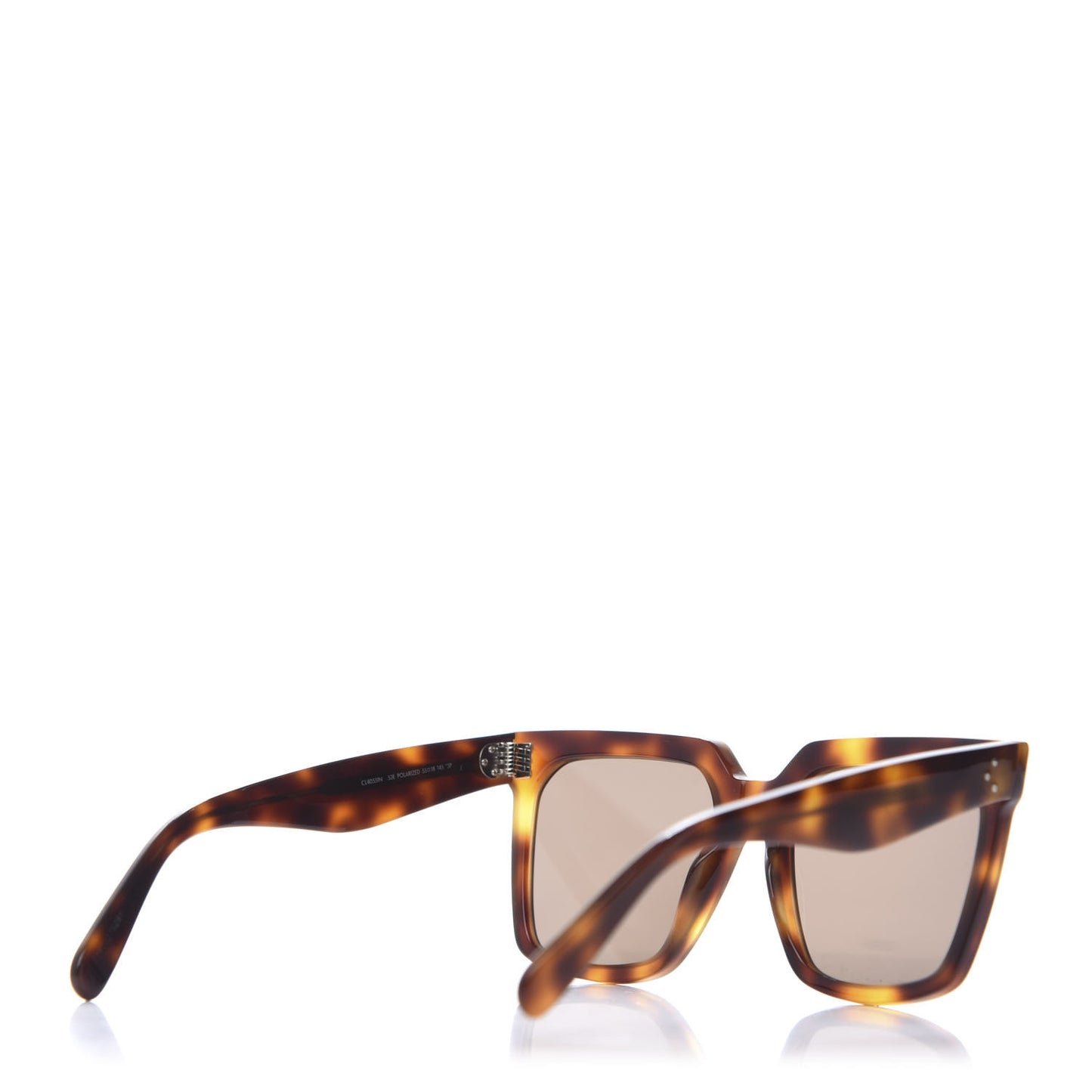 Acetate Polarized Square Sunglasses CL4055 Havana