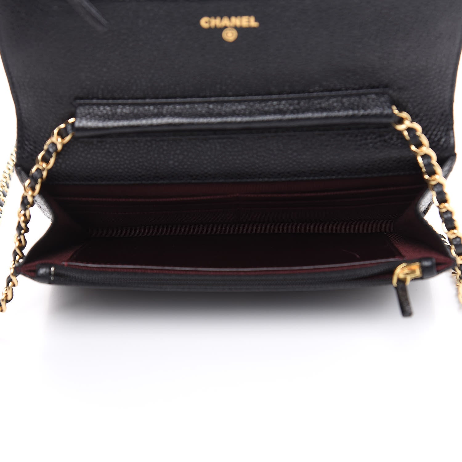Chanel Caviar Quilted Wallet On Chain WOC Black 5 of 9