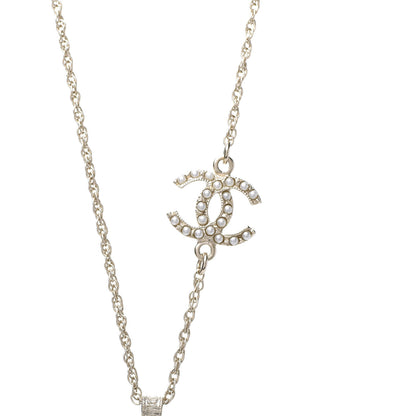 Chanel Pearl CC Dream Catcher Necklace Gold 5 of 7