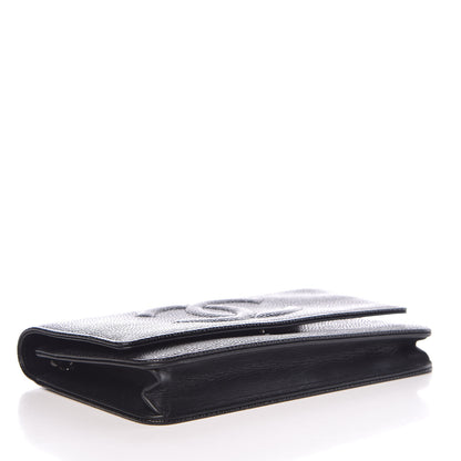 Chanel Caviar Timeless CC Wallet On Chain WOC Black 4 of 9