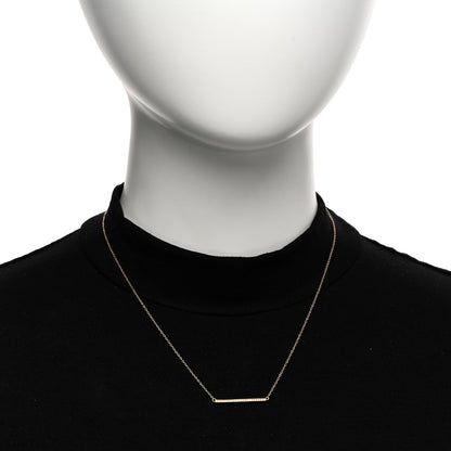 Jennifer Meyer 18K Yellow Gold Diamond Stick Pendant Necklace 2 of 4