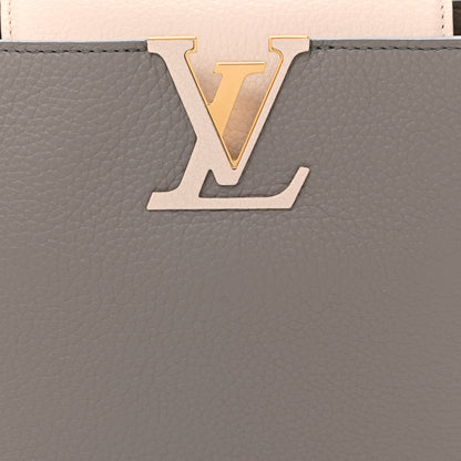 Louis Vuitton Taurillon Capucines MM Steeple Gray 7 of 9