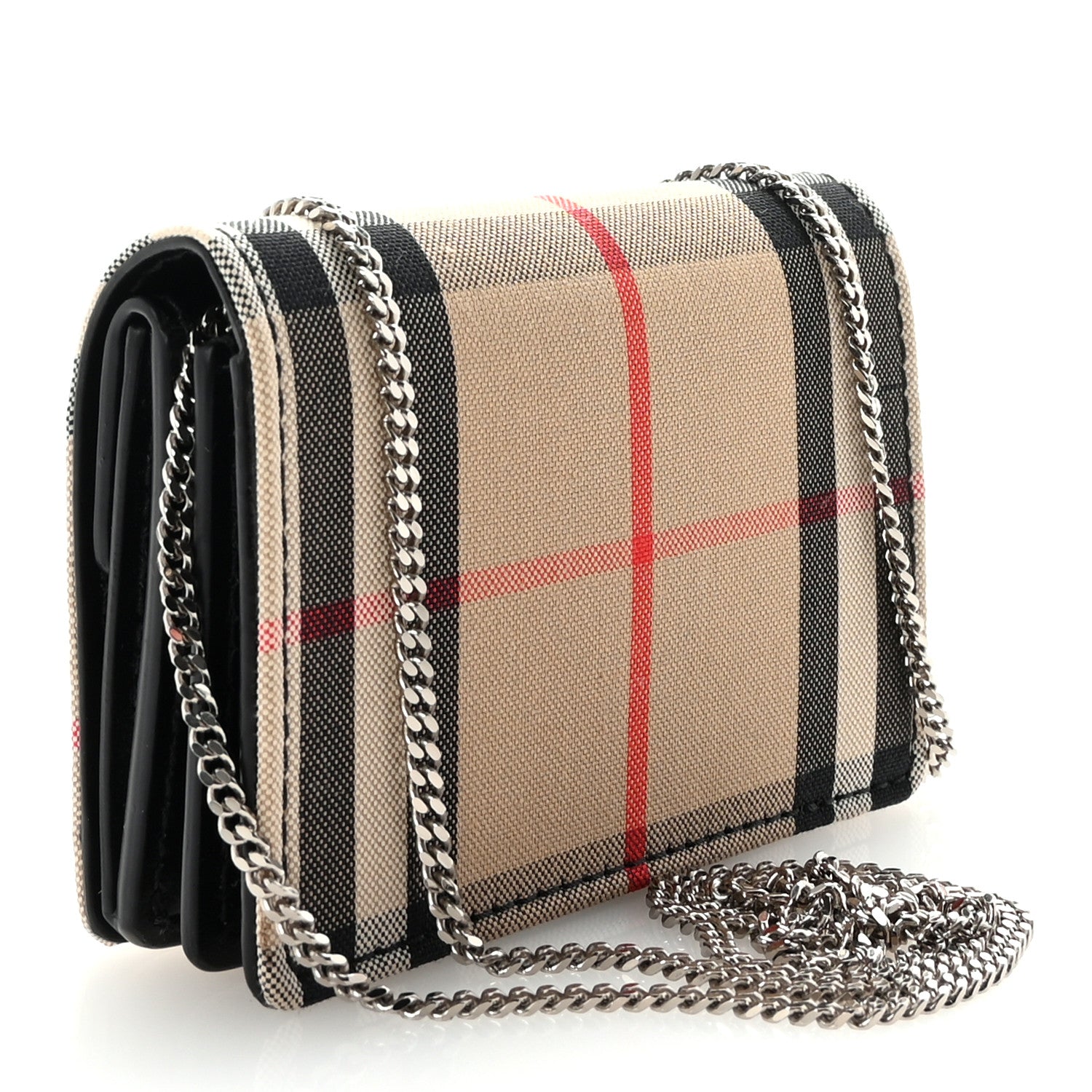 Burberry Vintage Check Jessie TB Crossbody Black 2 of 8