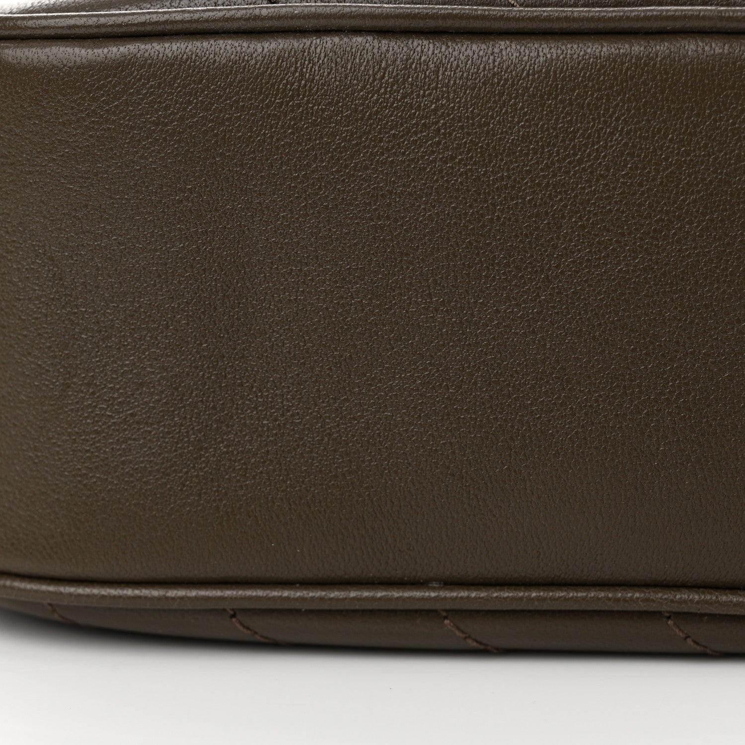Gucci Sakai Be Green Calfskin Diagonal Stitched Small Blondie Shoulder Bag Craclet Brown 10 of 11