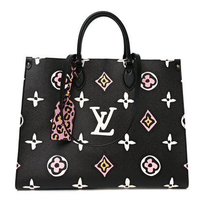 Louis Vuitton Monogram Giant Wild At Heart Onthego GM Black 1 of 9