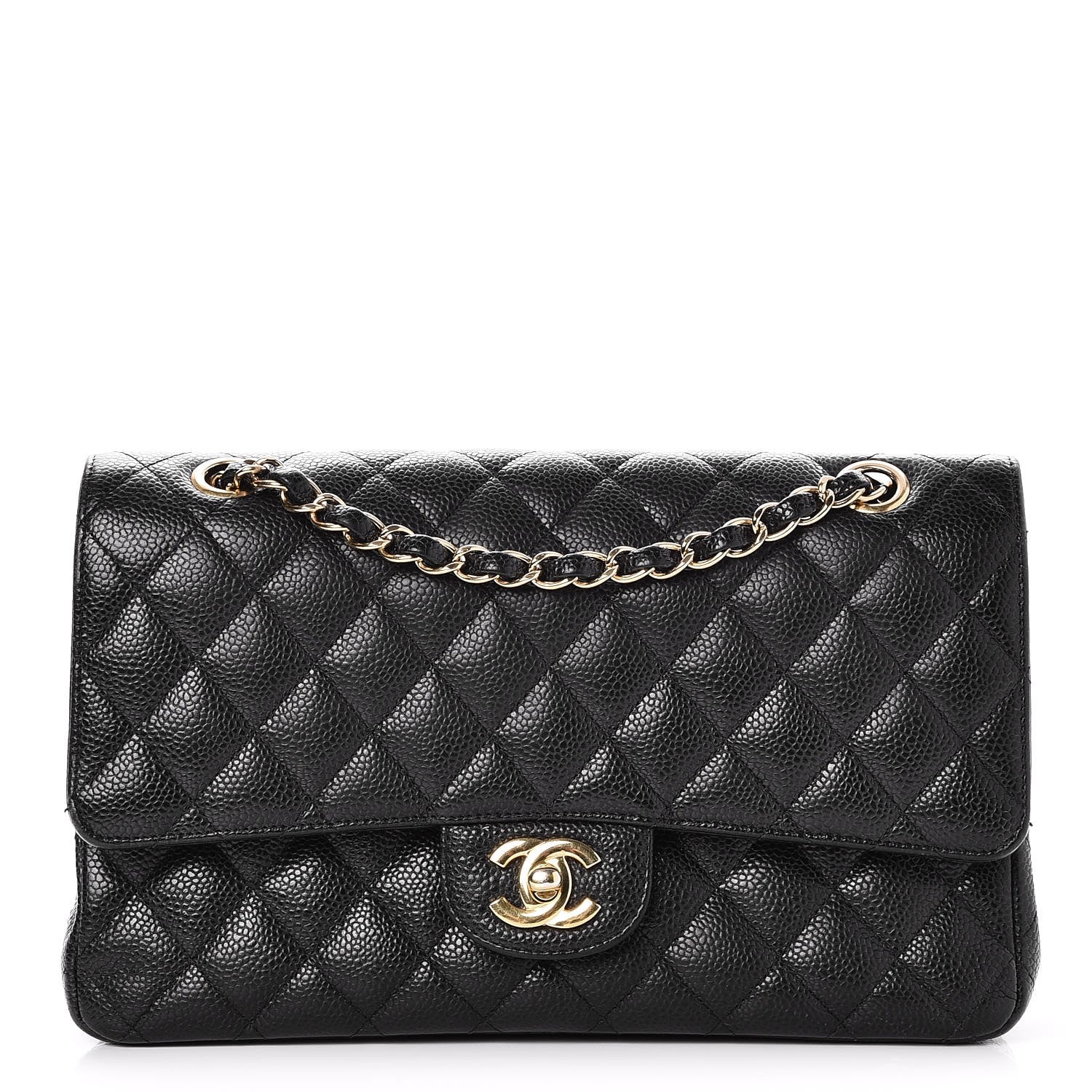 Chanel Caviar Quilted Medium Double Flap Black 1 of 8