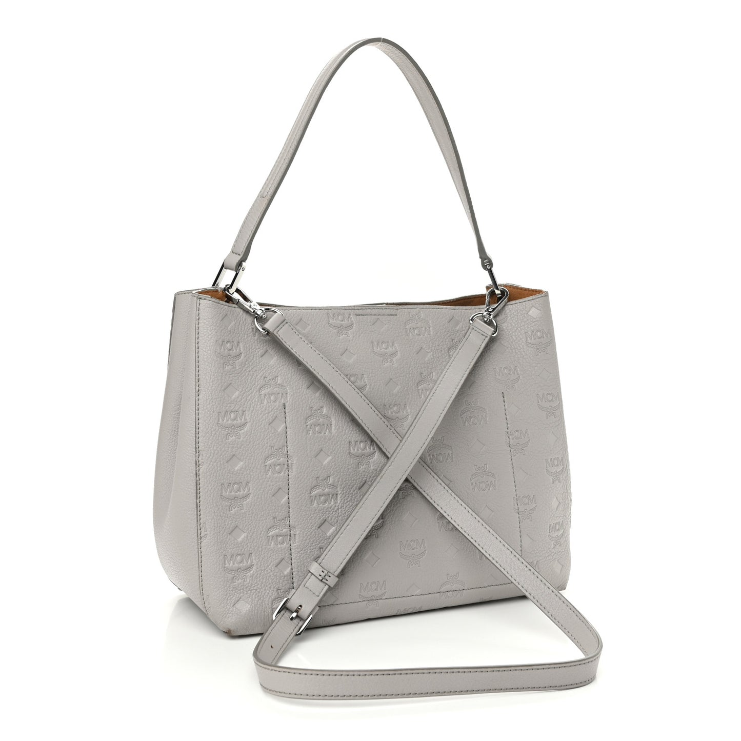 Calfskin Ottomar Monogram Sarah Convertible Hobo Dove