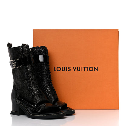 Louis Vuitton Patent Moonlight Boots 38 Black 9 of 9