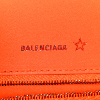 Balenciaga Shiny Box Calfskin Small Hourglass Top Handle Bag Fluo Orange 6 of 11