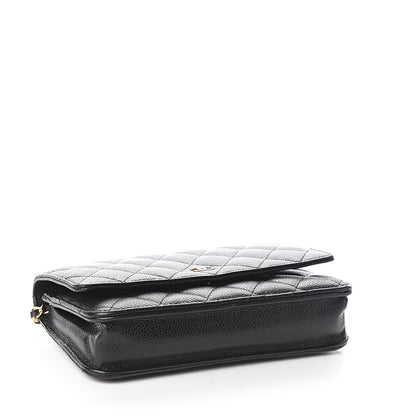 Chanel Caviar Quilted Wallet On Chain WOC Black 3 of 11
