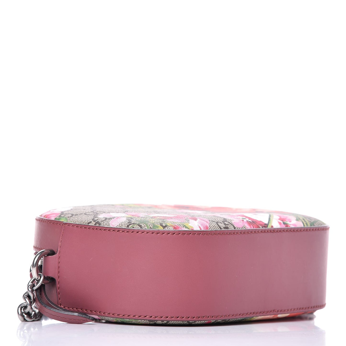 GG Supreme Monogram Blooms Mini Chain Shoulder Bag Beige Multicolor Dry Rose