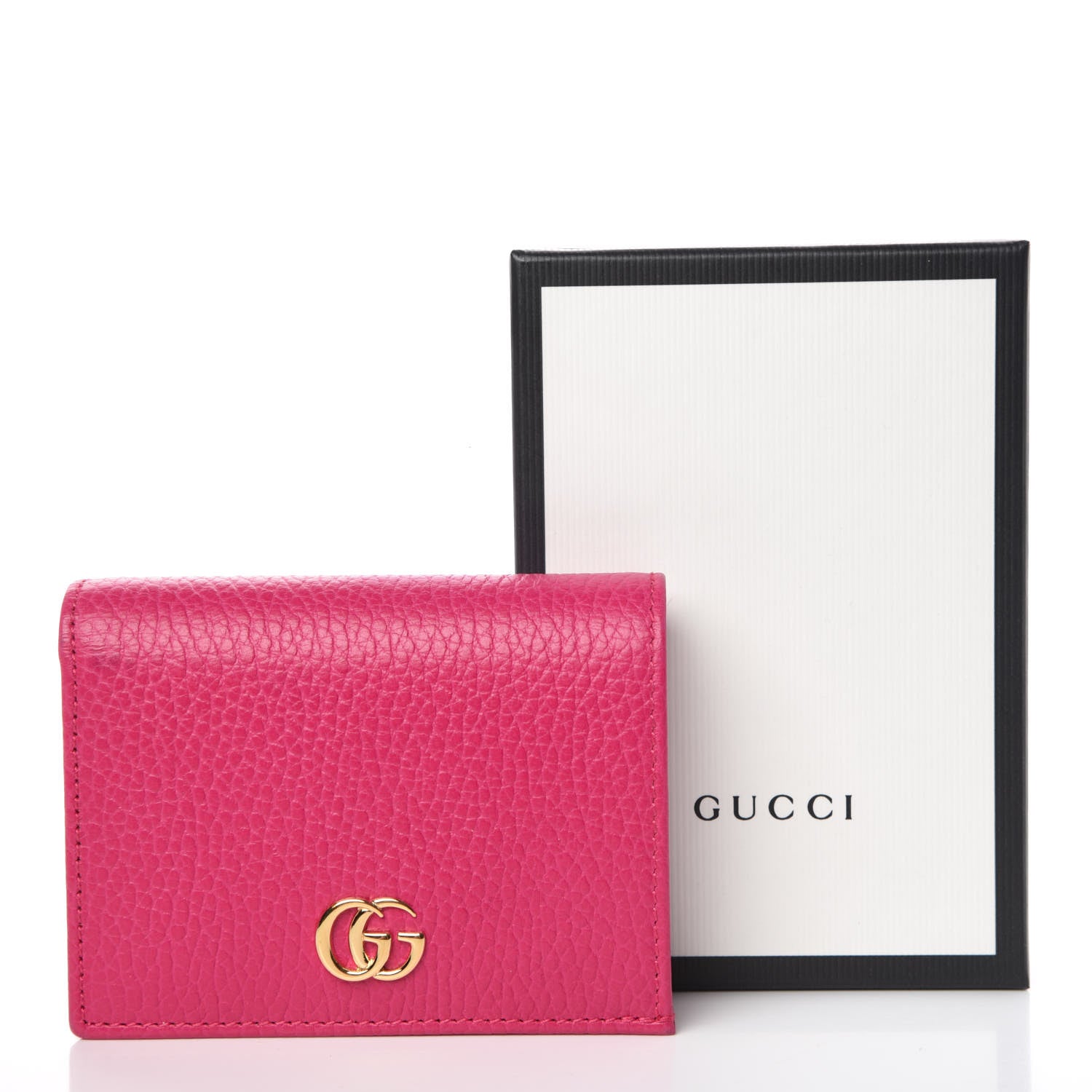 Gucci Dollar Calfskin GG Marmont Card Case Box Pink 9 of 9