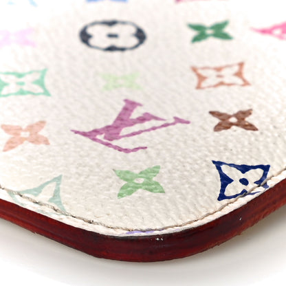 Louis Vuitton Monogram Multicolor Key Pouch White Litchi 9 of 14