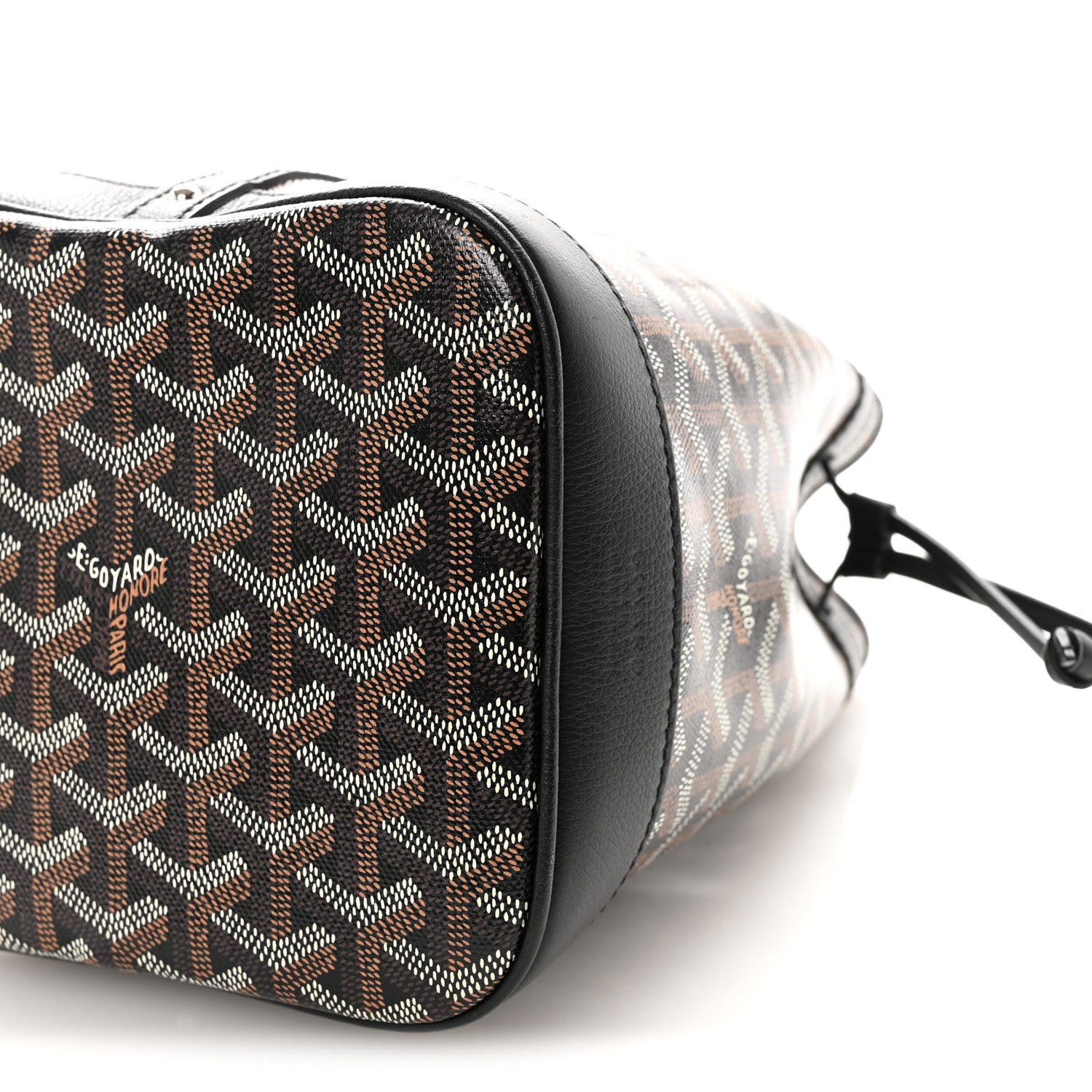 Goyard Goyardine Petit Flot Bucket Bag PM Black 1862662 – FASHIONPHILE