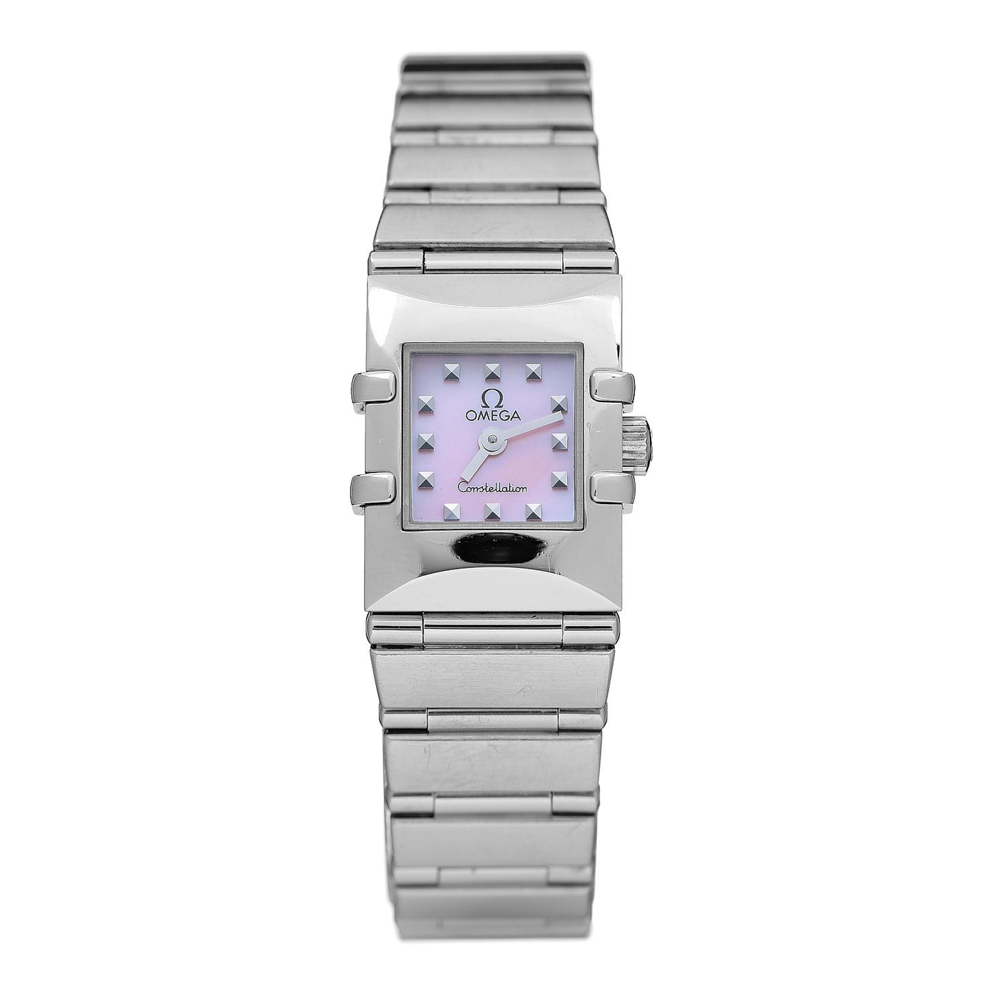 Stainless Steel Pink Mother of Pearl 15mm Constellation Quadra Quartz Watch 1531.73