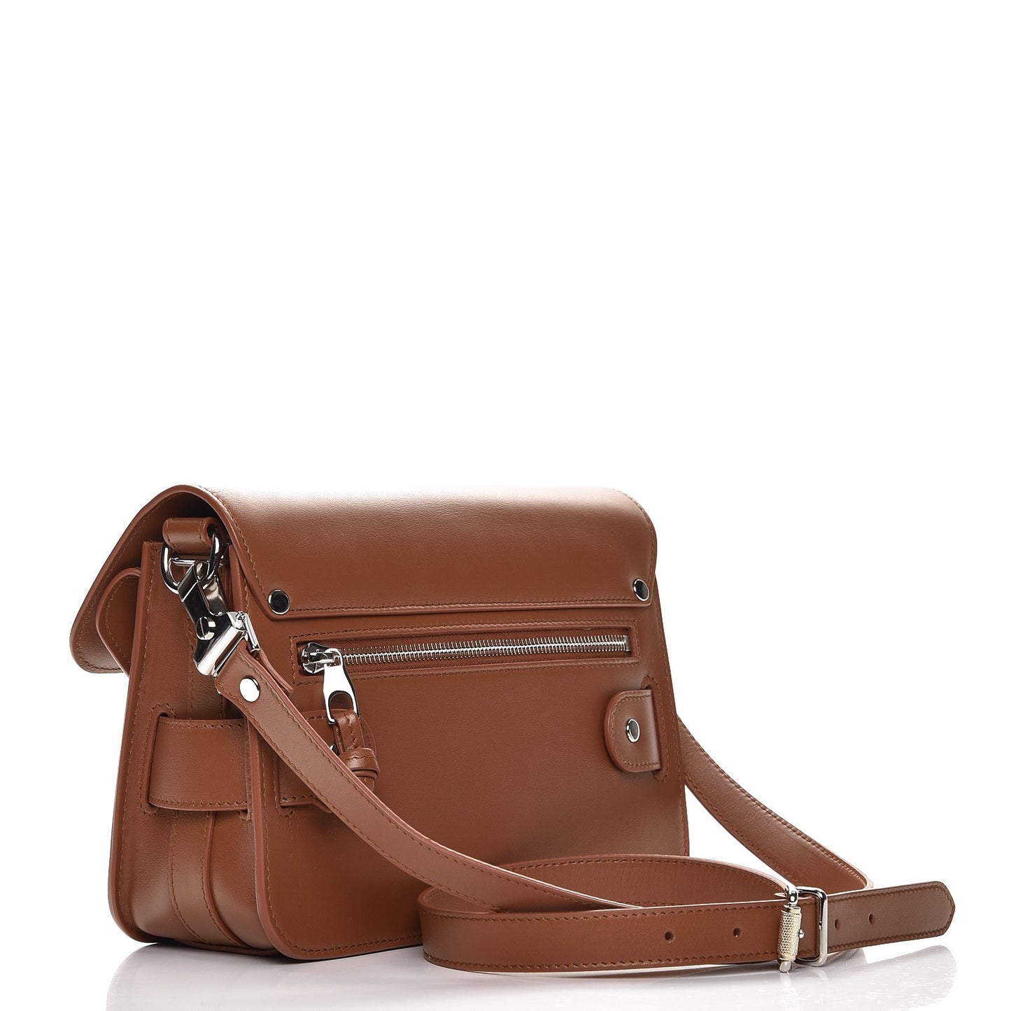Smooth Calfskin Mini PS11 Classic Shoulder Bag Nice Tan