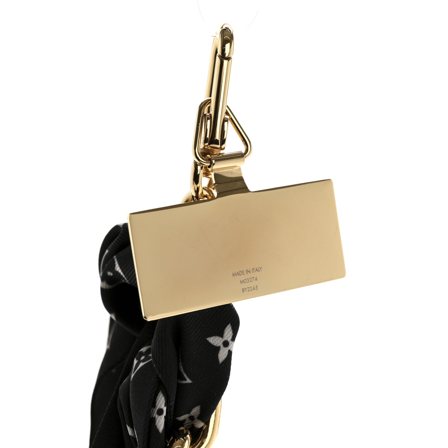 Louis Vuitton Monogram Silhouette Bag Charm And Phone Strap Black 4 of 4