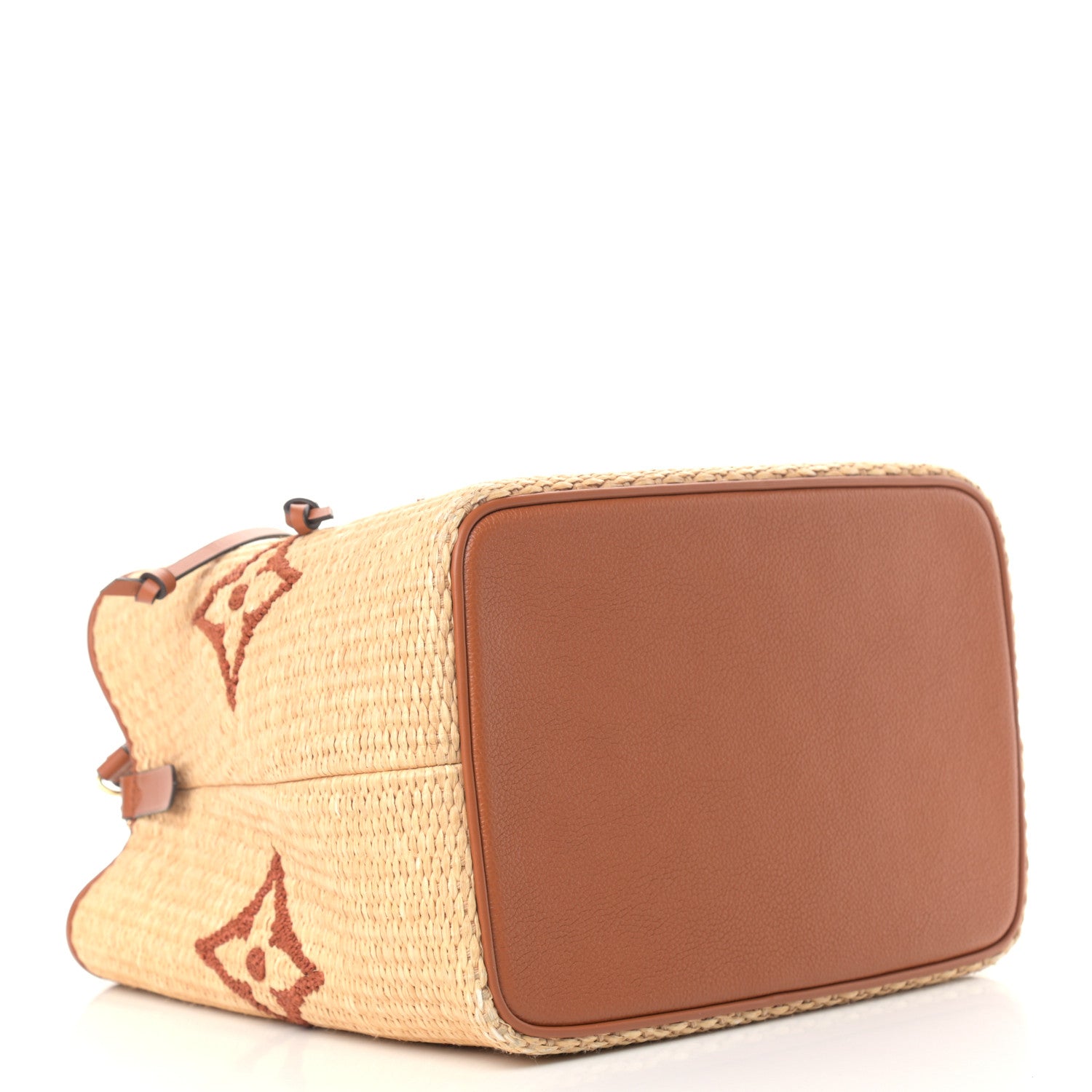 Louis Vuitton Raffia Calfskin Monogram Neonoe MM Tan 4 of 10