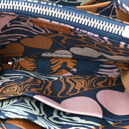 Hermes Evercolor Barenia Silk'In Compact Wallet Gold Bleu Navy Vert Fizz 7 of 12