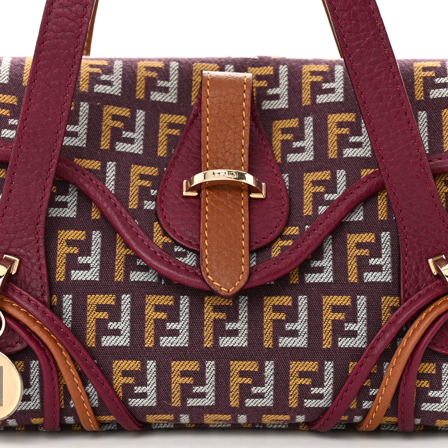 Fendi Zucchino Small Shoulder Bag Multicolor 9 of 12