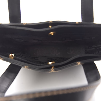 Chanel Calfskin Contrast Stitch Surpique Tote Black 5 of 12
