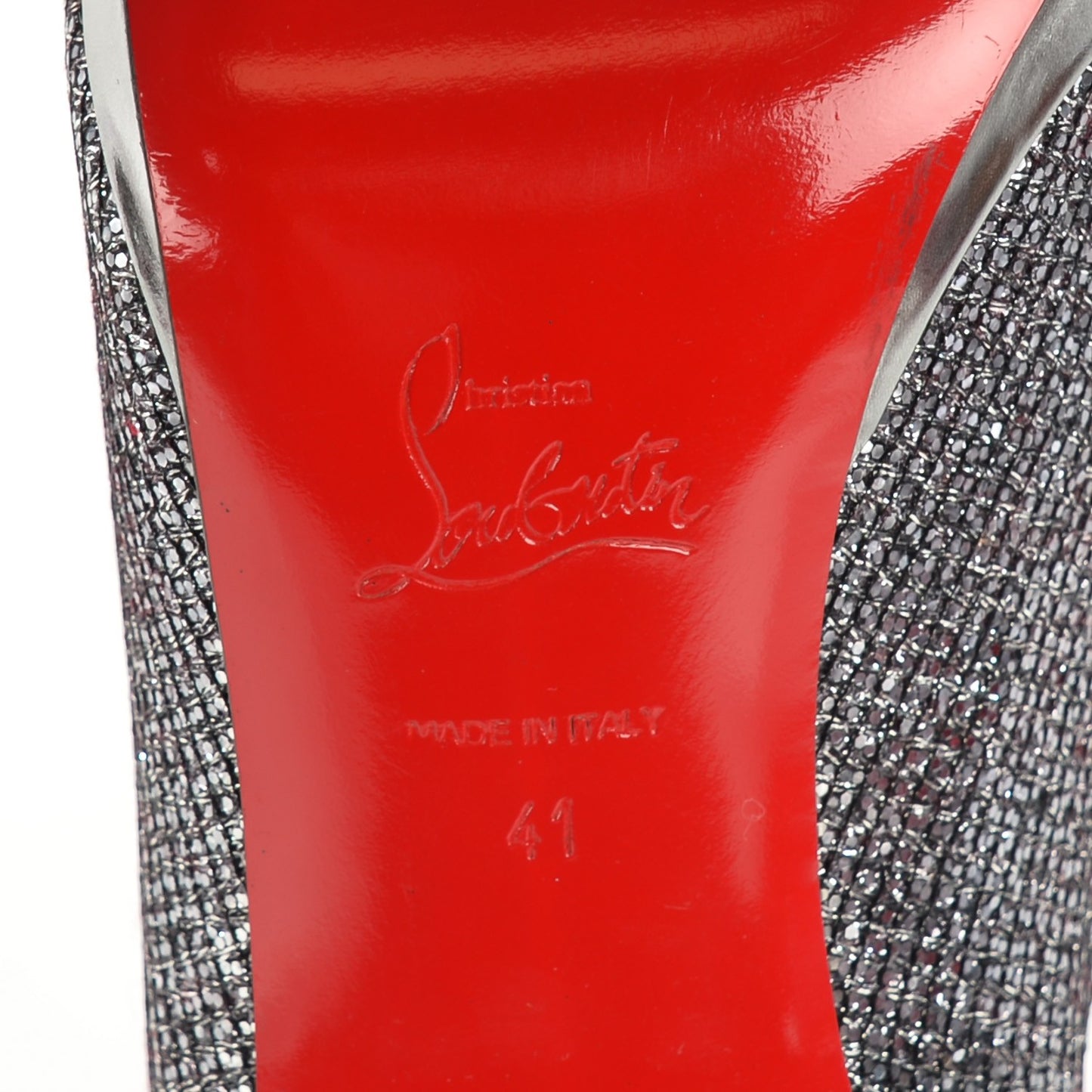 Lady Glitter Filo 120 Pumps 41 Silver