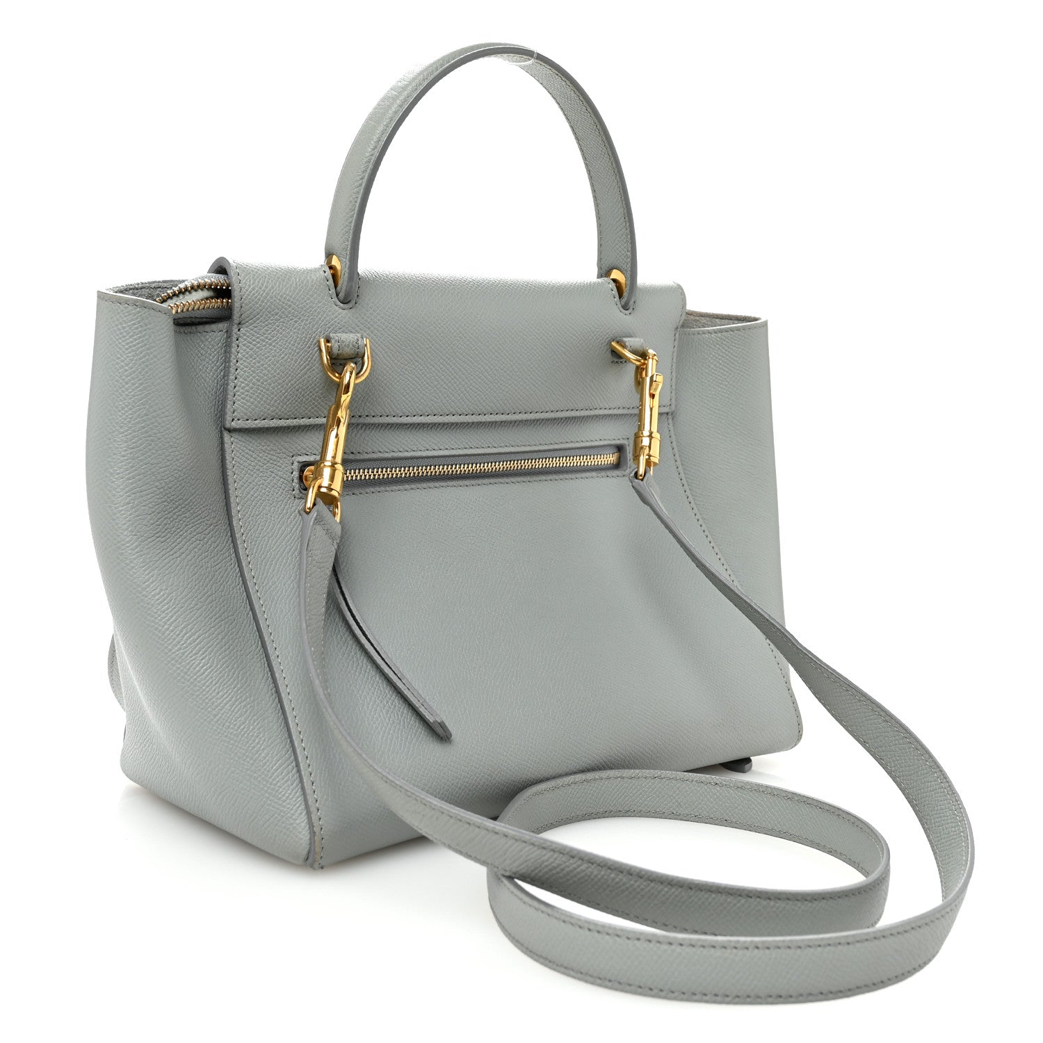 Celine Grained Calfskin Mini Belt Bag Cloud 3 of 12