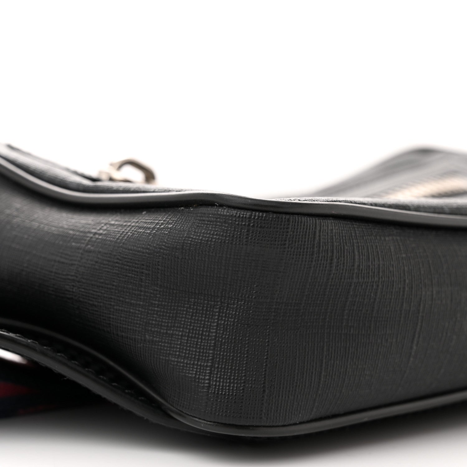 Gucci Soft GG Supreme Monogram Web Belt Bag Black Grey 9 of 10