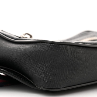 Gucci Soft GG Supreme Monogram Web Belt Bag Black Grey 9 of 10