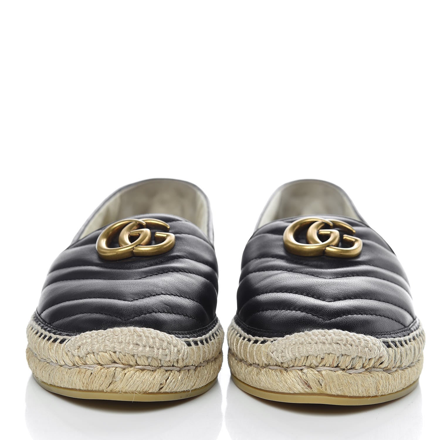 Gucci Nappa Matelasse GG Marmont Espadrilles 40 Black 2 of 15