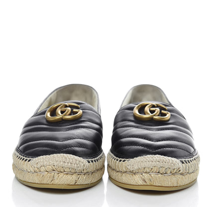 Gucci Nappa Matelasse GG Marmont Espadrilles 40 Black 2 of 15