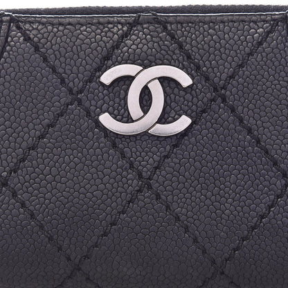 Chanel Caviar Outdoor Ligne Zip Coin Purse Wallet Black 13 of 14