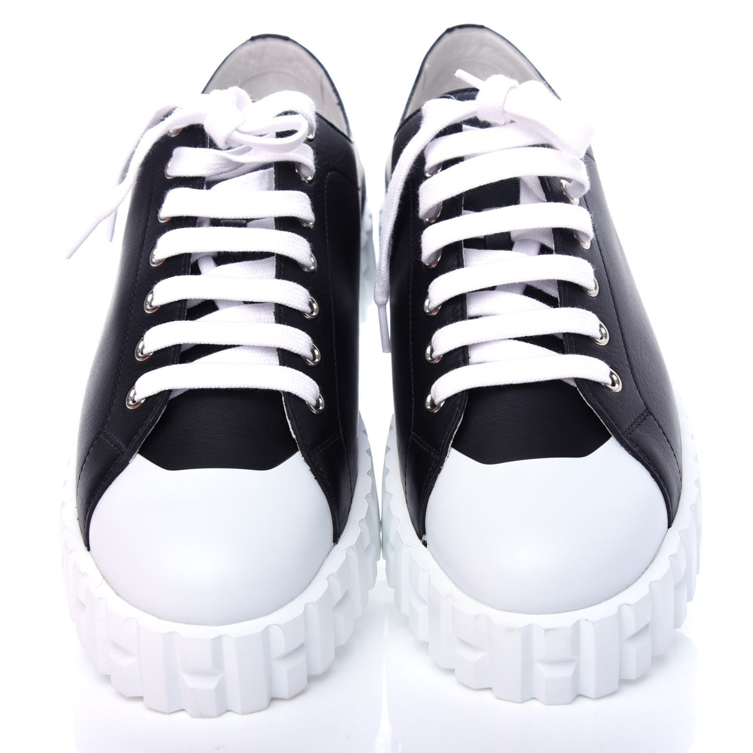 Hermes Calfskin Cross Sneakers 40 Black 5 of 11