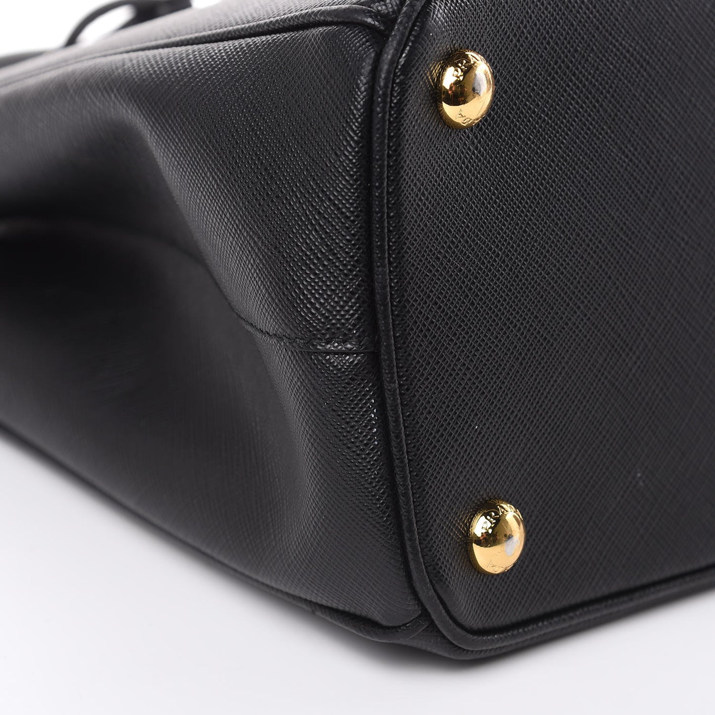 Saffiano Small Galleria Double Zip Tote Black
