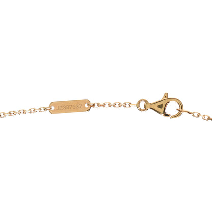 Van Cleef & Arpels 18K Yellow Gold Mother of Pearl Vintage Alhambra Pendant Necklace 6 of 7