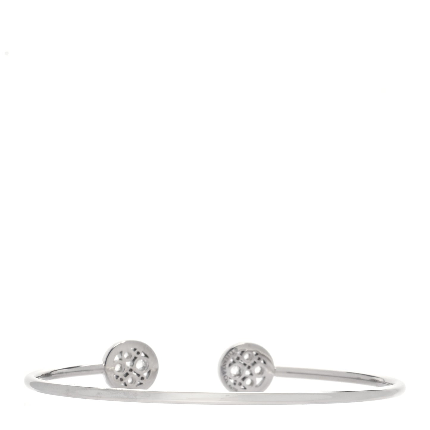 18K White Gold Diamond Cobblestone Wire Bracelet