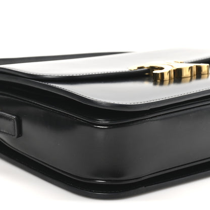 Celine Shiny Calfskin Medium Triomphe Black 8 of 9