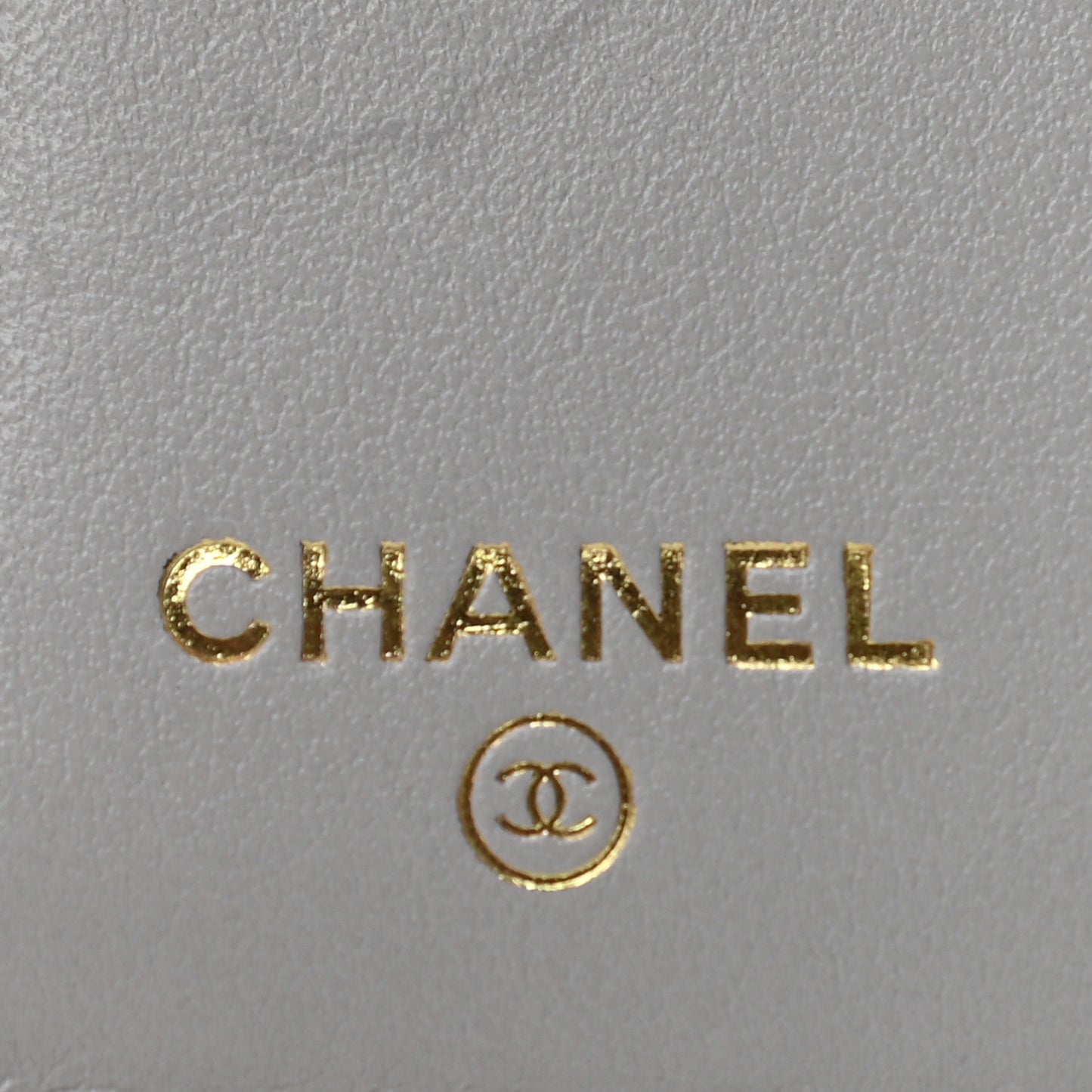 Caviar Quilted Small Flap Wallet Grey