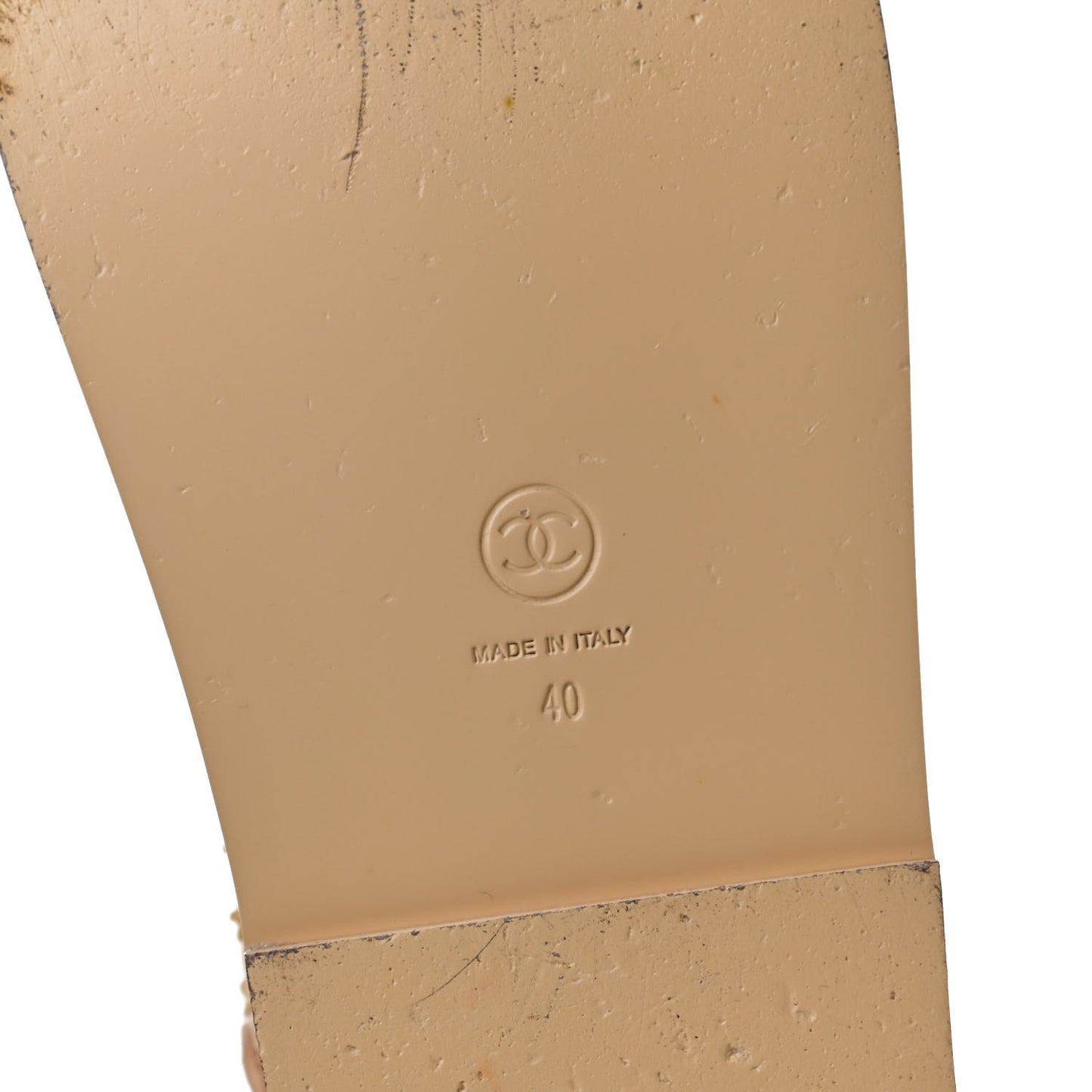Braided Fabric Velcro Dad Sandals 40 Beige