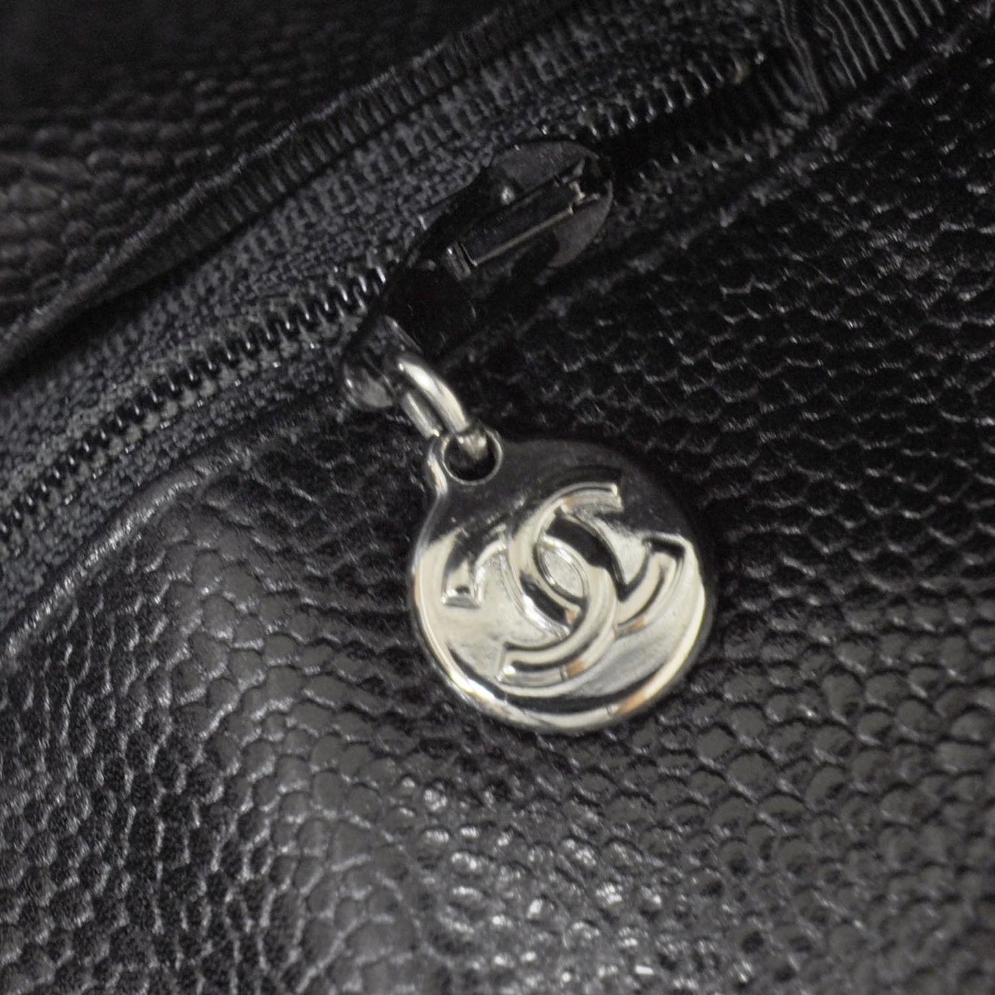 Caviar Flap Shoulder Bag Black SHW