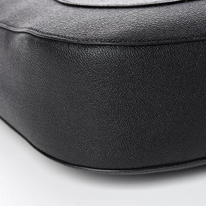 Burberry Grainy Calfskin Small Elmstone Hobo Black 5 of 10