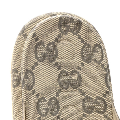 Gucci Cubic Rubber GG Monogram Mens Interlocking G Platform 42mm Slide Sandals 10 Beige Ebony 8 of 10